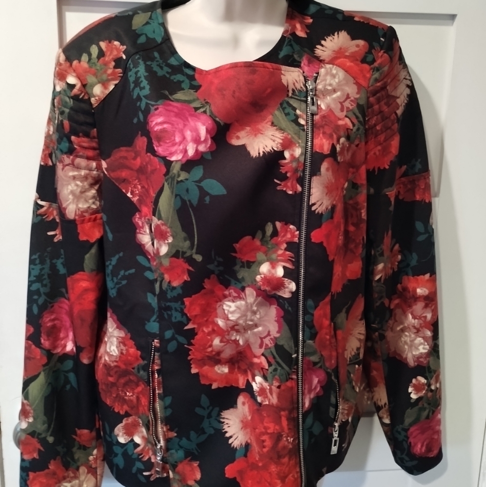 Mark Zunino Floral Motorcycle Jacket